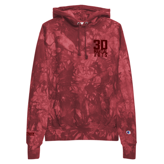 3D All Red tie-dye hoodie